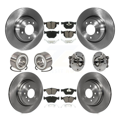 Hub Bearing Disc Brake Rotor & Pads Shoe Front Rear Kit (10Pc) For 2006 BMW 330i