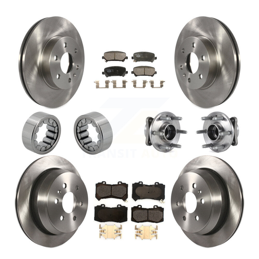 Hub Bearing Brake Rotor & Pads Shoe Front Rear Kit (10Pc) For Chevrolet Colorado
