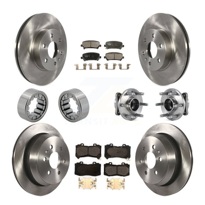 Hub Bearing Brake Rotor & Pads Shoe Front Rear Kit (10Pc) For Chevrolet Colorado