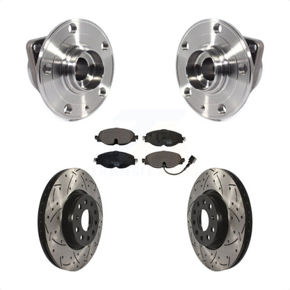 Hub Bearing Drill Slot Brake Rotor Pad Front Kit For Volkswagen Taos GTI Golf A3