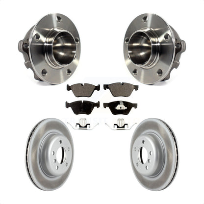 Hub Bearing Assembly Coated Disc Brake Rotors And Pads Front Kit For BMW 528i