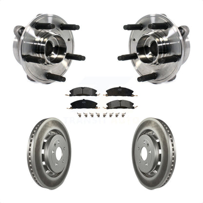 Hub Bearing Coated Brake Rotor Pads Front Kit For Ford Taurus Police Interceptor