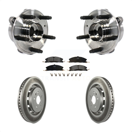 Hub Bearing Coated Brake Rotor Pads Front Kit For Ford Taurus Police Interceptor