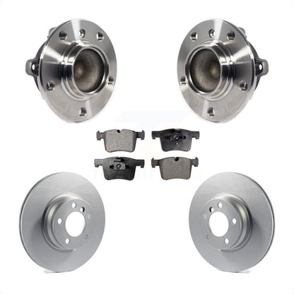 Hub Bearing Assembly Coated Disc Brake Rotor And Pad Front Kit For BMW 328i 330e