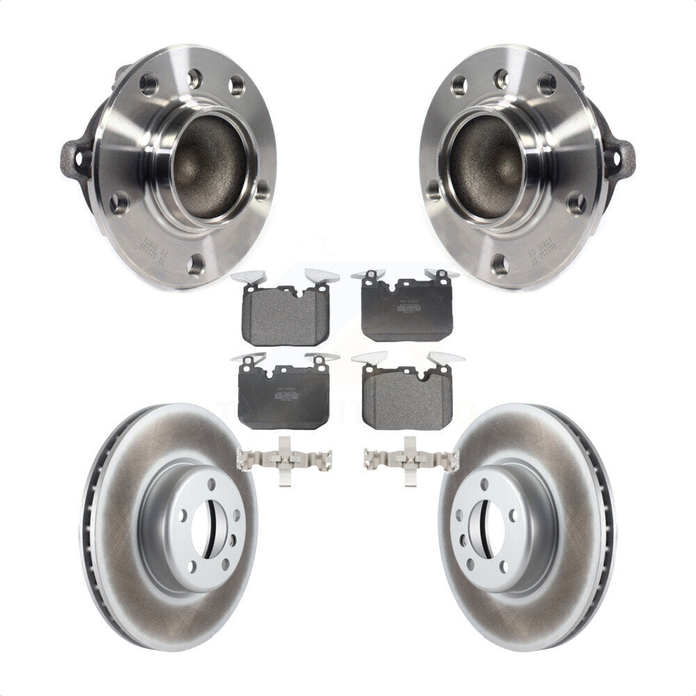 Hub Bearing Coated Brake Rotor Pad Front Kit For BMW M235i 335i 328i 228i 435i 3
