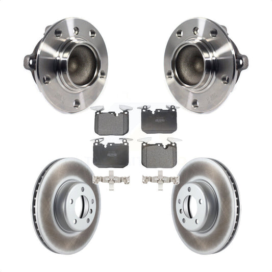 Hub Bearing Coated Brake Rotor Pad Front Kit For BMW M235i 335i 328i 228i 435i 3