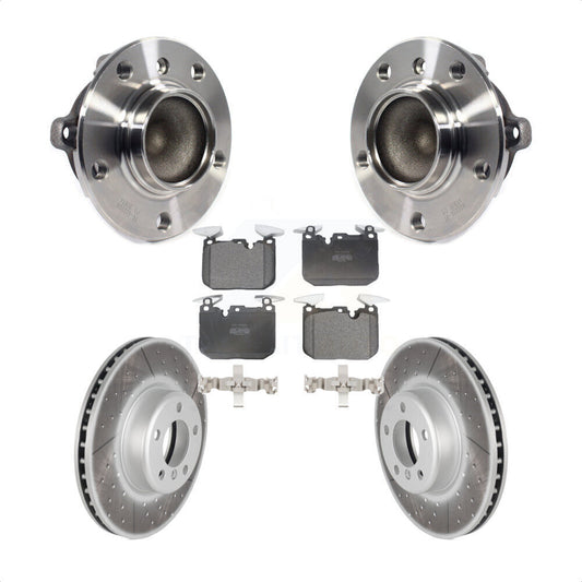 Hub Bearing Coated Brake Rotor Pad Front Kit For BMW M235i 335i 328i 228i 435i 3
