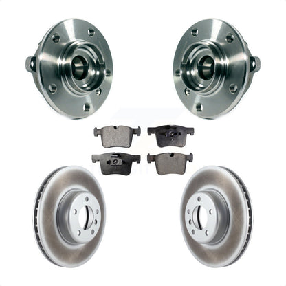Hub Bearing Assembly Coated Brake Rotor And Pad Front Kit For BMW 335i xDrive GT