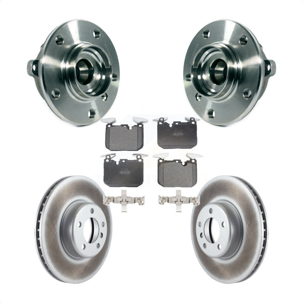 Hub Bearing Coat Brake Rotor Pad Front Kit For BMW 328i xDrive 320i 228i 435i GT