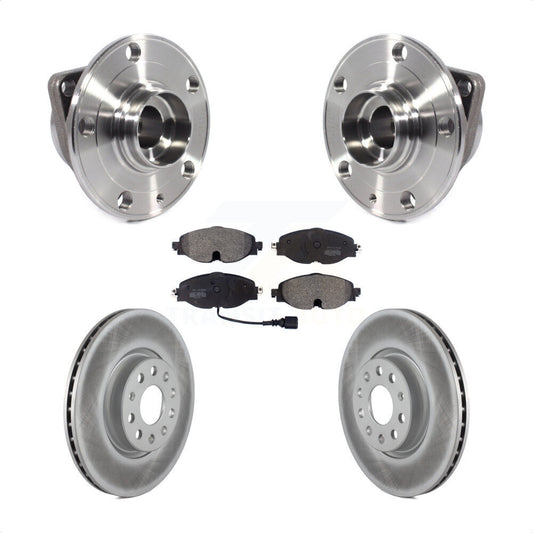 Hub Bearing Coat Brake Rotor Pad Front Kit For Volkswagen Taos GTI Golf Alltrack