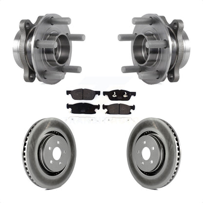 Hub Bearing Assembly Coat Brake Rotor Pads Front Kit For Ford Fusion Lincoln MKZ