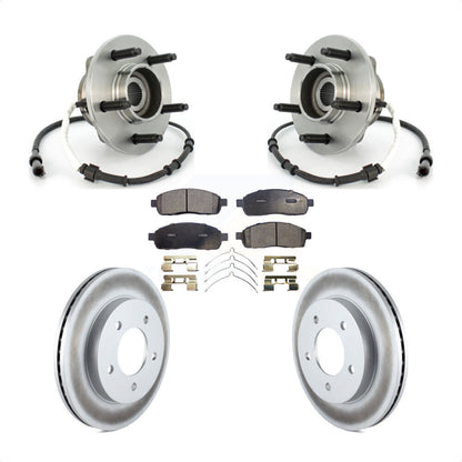 Hub Bearing Coat Brake Rotor Pad Front Kit For 2004 Ford F-150 With 5 Lug Wheels