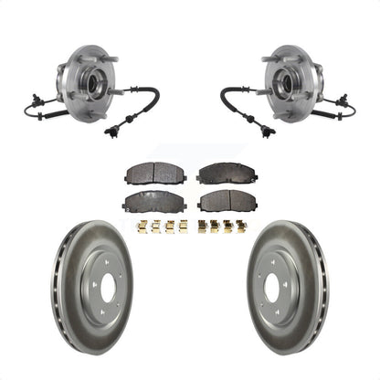 Hub Bearing Coated Brake Rotor Pad Front Kit For Chrysler Pacifica Grand Caravan