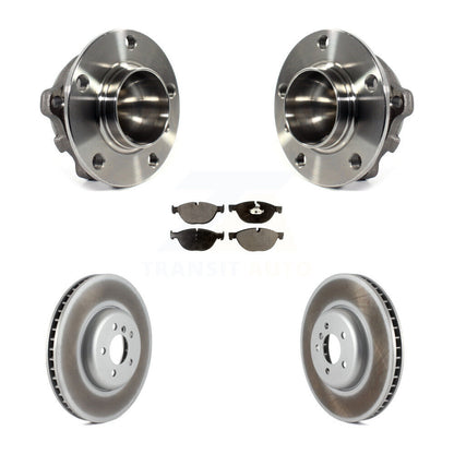 Hub Bearing Assembly Coated Brake Rotor Pad Front Kit For BMW 750i 550i GT 750Li
