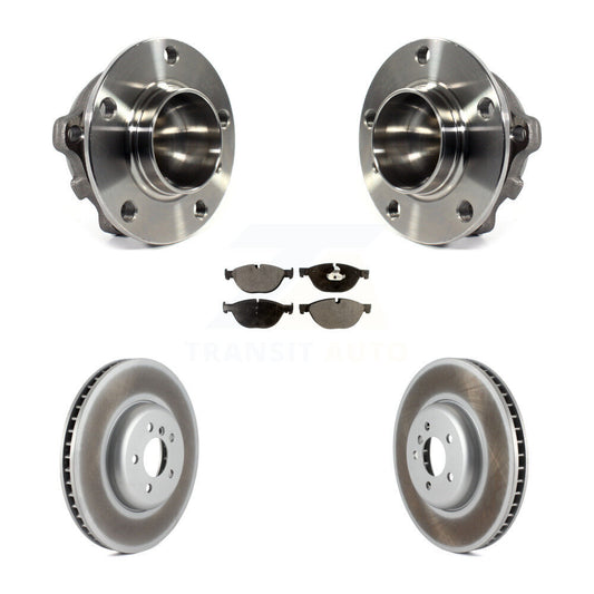 Hub Bearing Assembly Coated Brake Rotor Pad Front Kit For BMW 750i 550i GT 750Li