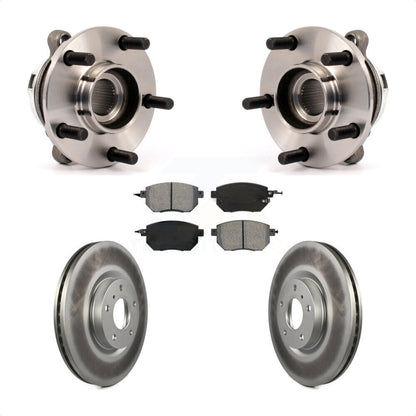 Hub Bearing Assembly Coated Disc Brake Rotor And Pad Front Kit For Nissan Murano