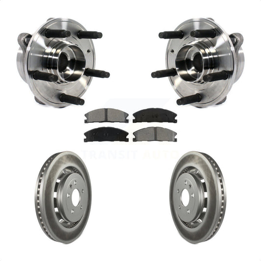 Hub Bearing Coated Brake Rotor Pads Front Kit For Ford Taurus Police Interceptor