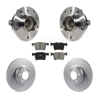 Hub Bearing Assembly Coated Disc Brake Rotor And Pad Front Kit For BMW 328i 330e