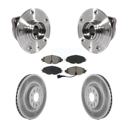 Hub Bearing Coat Brake Rotor Pad Front Kit For Volkswagen Taos GTI Golf Alltrack