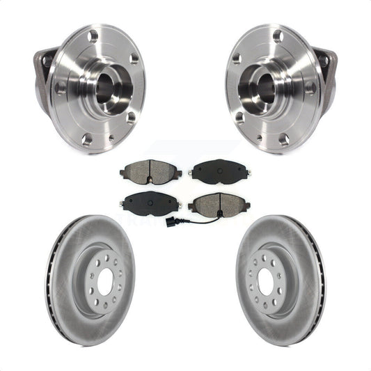 Hub Bearing Coat Brake Rotor Pad Front Kit For Volkswagen Taos GTI Golf Alltrack