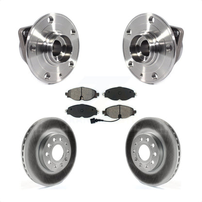 Hub Bearing Coated Brake Rotor Pad Front Kit For Volkswagen Jetta Taos Golf Audi