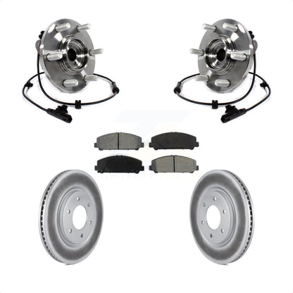 Hub Bearing Coat Brake Rotor Pads Front Kit For INFINITI QX80 Nissan Armada QX56