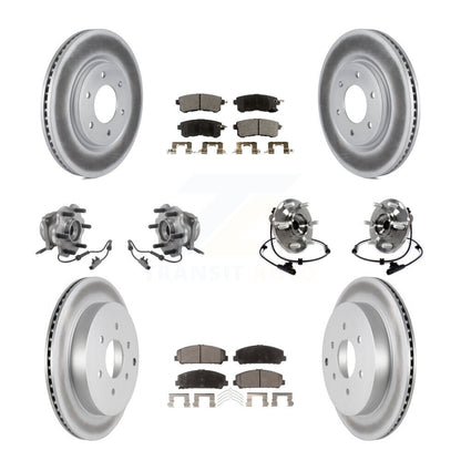 Hub Bearing Coat Brake Rotor Pads Front Rear Kit (10Pc) For INFINITI QX80 Nissan