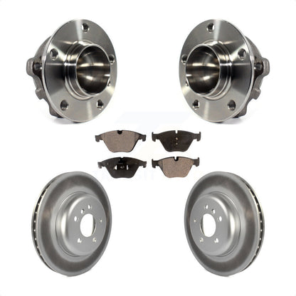 Hub Bearing Coated Brake Rotor Pad Front Kit For BMW 535i 640i Gran Coupe 5 535d