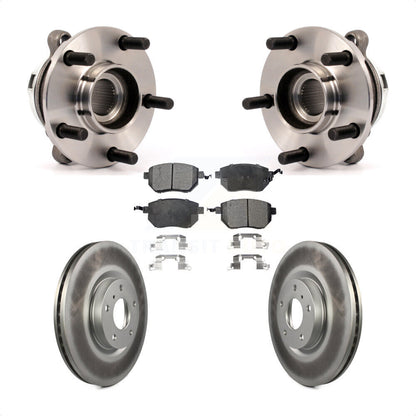 Hub Bearing Assembly Coated Disc Brake Rotor And Pad Front Kit For Nissan Murano