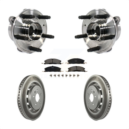Hub Bearing Coated Brake Rotor Pads Front Kit For Ford Taurus Police Interceptor