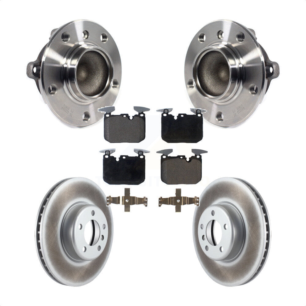 Hub Bearing Coated Brake Rotor Pad Front Kit For BMW M235i 335i 328i 228i 435i 3