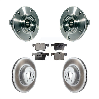 Hub Bearing Assembly Coated Brake Rotor And Pad Front Kit For BMW 335i xDrive GT