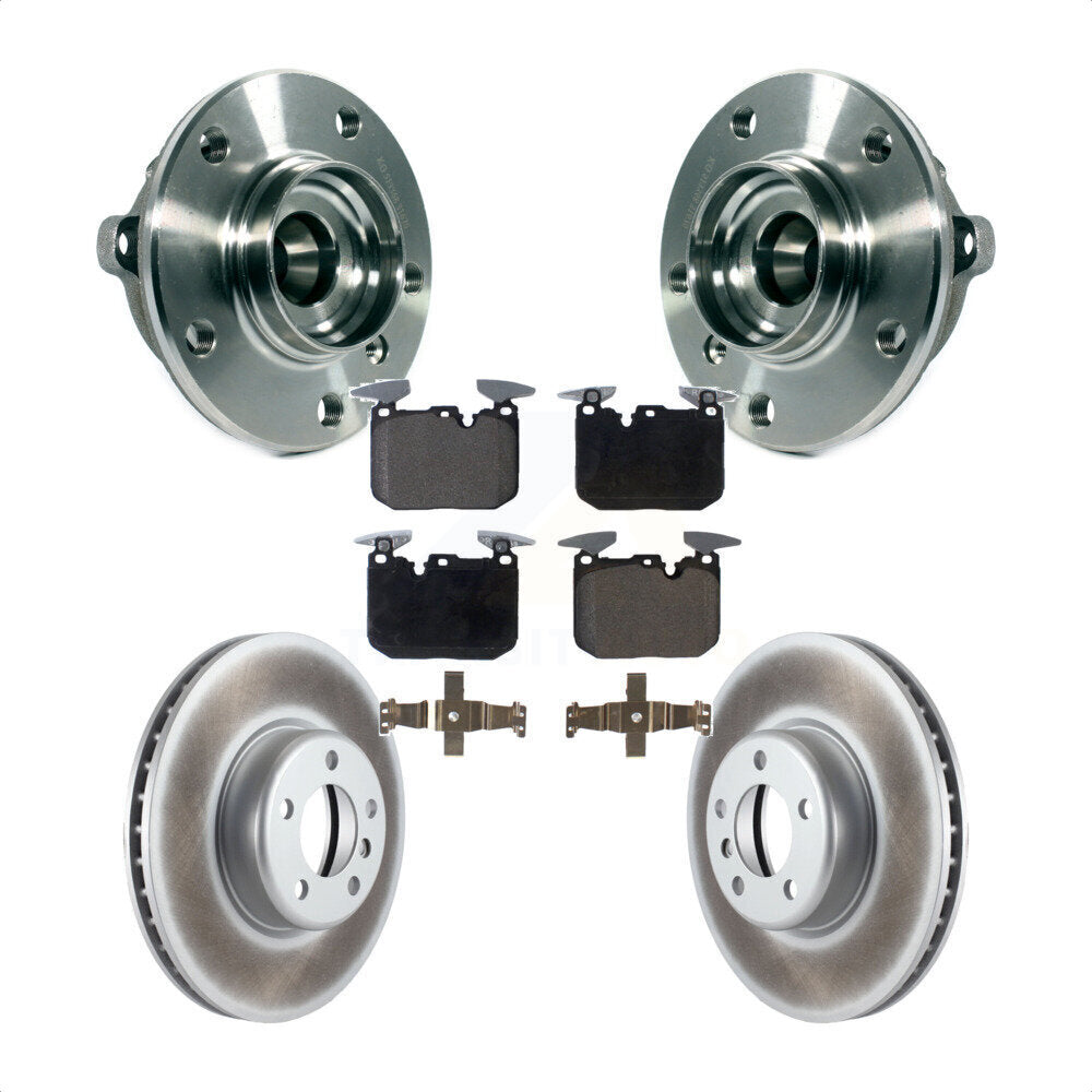 Hub Bearing Coat Brake Rotor Pad Front Kit For BMW 328i xDrive 320i 228i 435i GT