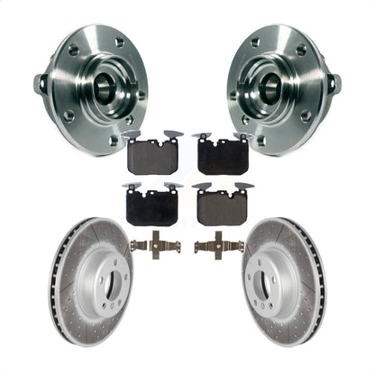 Hub Bearing Coat Brake Rotor Pad Front Kit For BMW 328i xDrive 320i 228i 435i GT