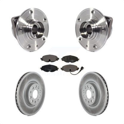 Hub Bearing Coat Brake Rotor Pad Front Kit For Volkswagen Taos GTI Golf Alltrack