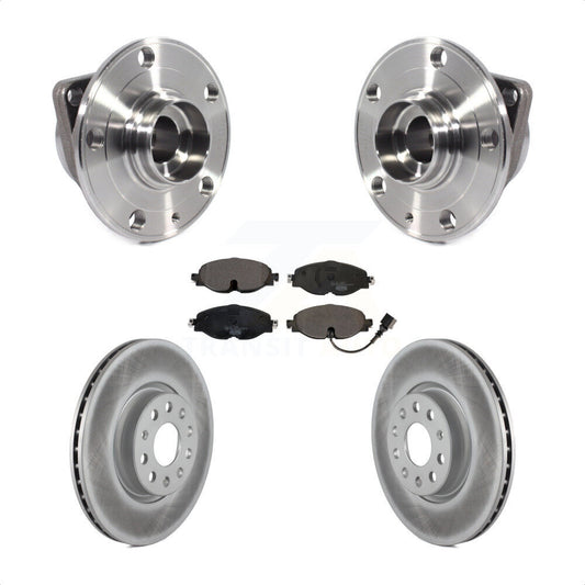 Hub Bearing Coat Brake Rotor Pad Front Kit For Volkswagen Taos GTI Golf Alltrack