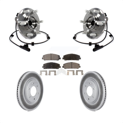 Hub Bearing Coat Brake Rotor Pads Front Kit For INFINITI QX80 Nissan Armada QX56