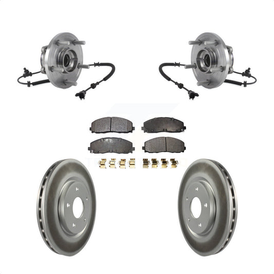 Hub Bearing Coated Brake Rotor Pad Front Kit For Chrysler Pacifica Grand Caravan
