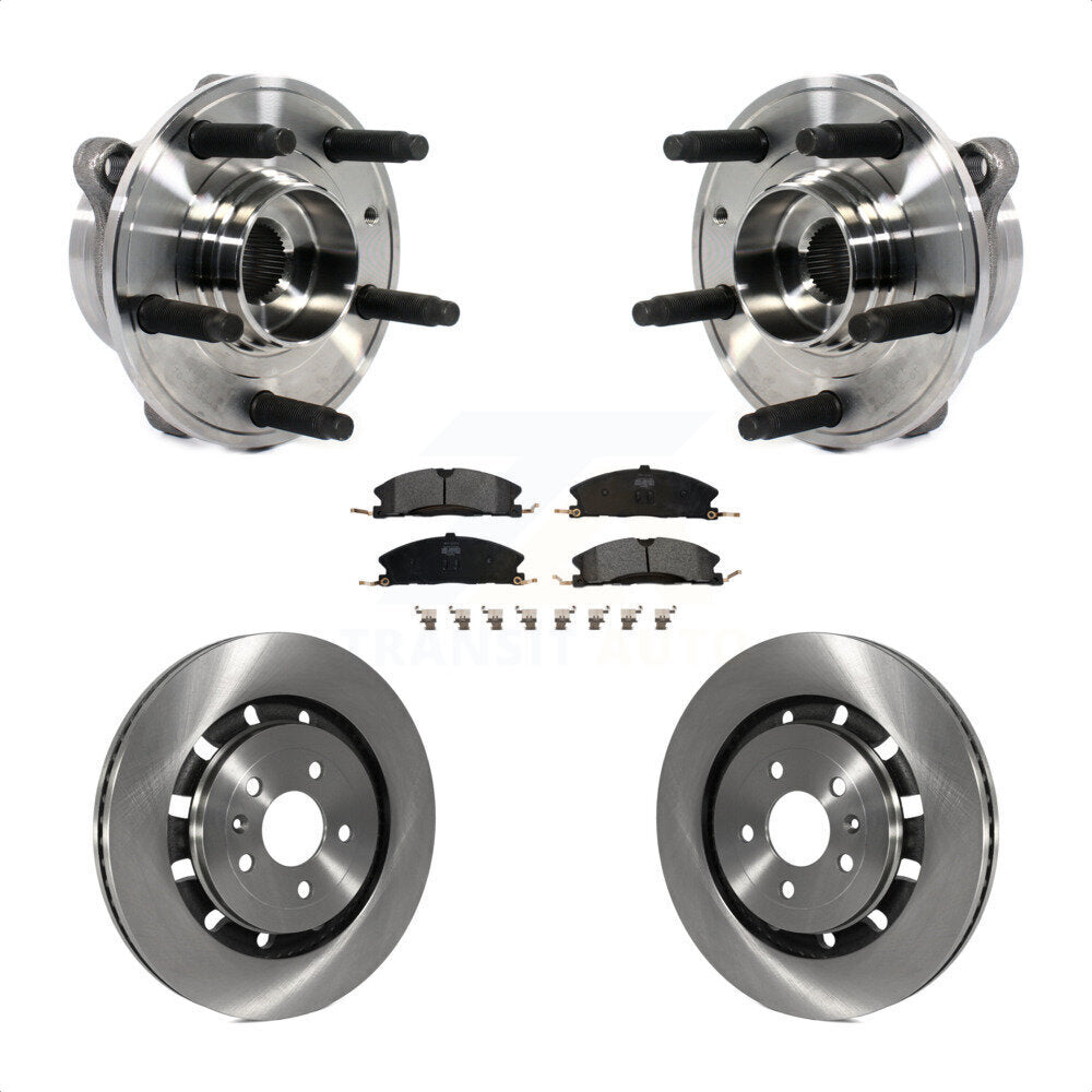 Hub Bearing Brake Rotor & Pad Front Kit For Ford Taurus Police Interceptor Sedan