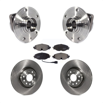 Hub Bearing Brake Rotor Pad Front Kit For Volkswagen Taos GTI Golf Alltrack Audi