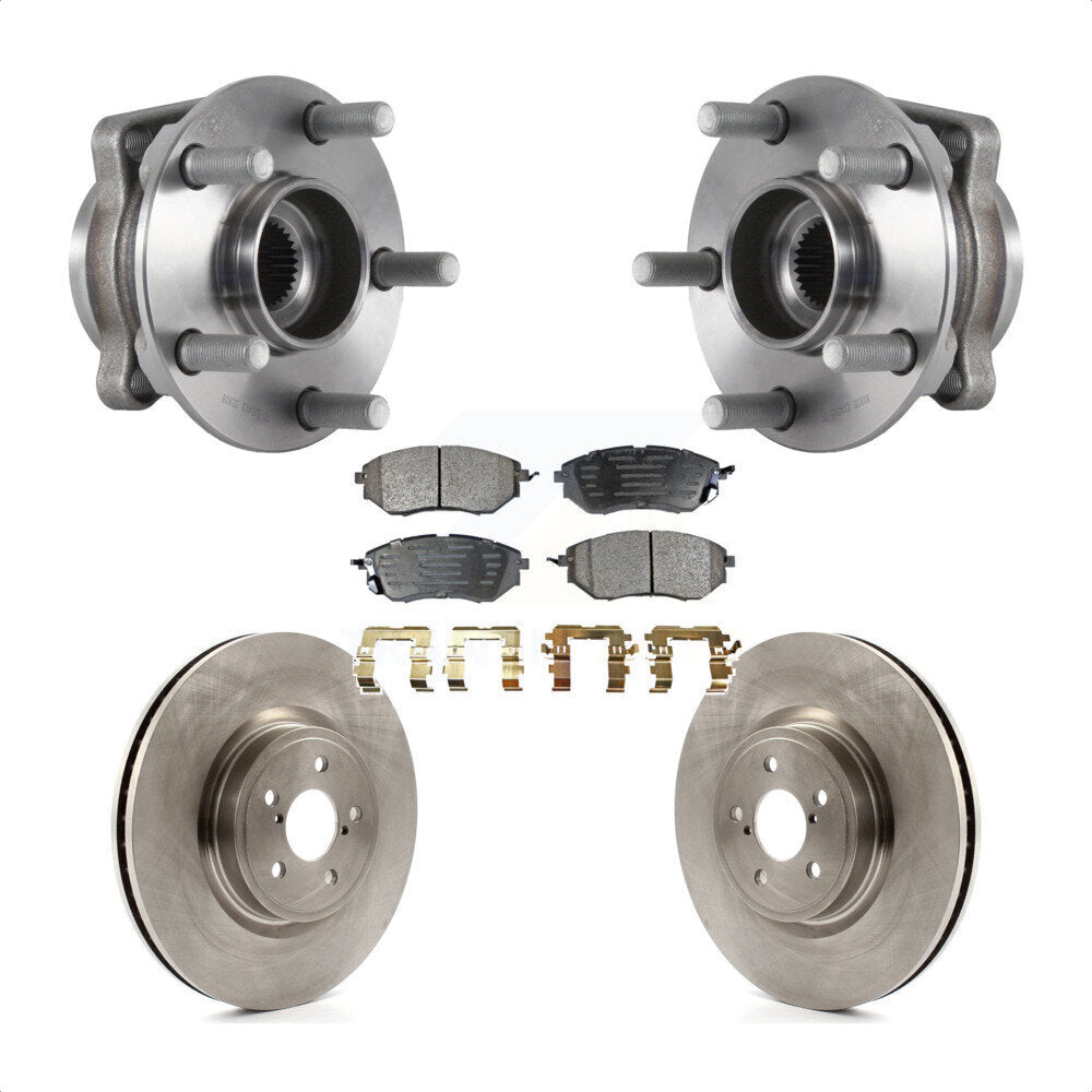 Hub Bearing Assembly Disc Brake Rotor And Pad Front Kit For Subaru Forester 2.0L