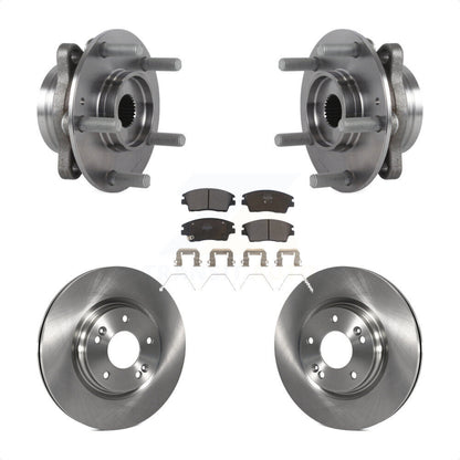 Hub Bearing Disc Brake Rotor & Pads Front Kit For 2017-2020 Hyundai Elantra 1.6L