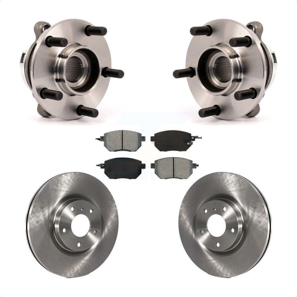 Hub Bearing Assembly Disc Brake Rotors And Pads Front Kit For Nissan Murano