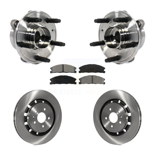 Hub Bearing Brake Rotor & Pad Front Kit For Ford Taurus Police Interceptor Sedan