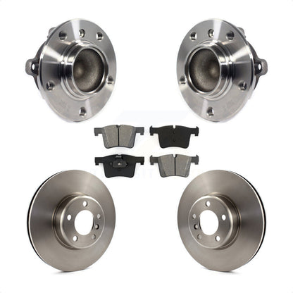 Hub Bearing Assembly Disc Brake Rotors And Pads Front Kit For BMW 335i