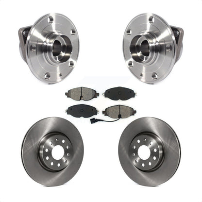 Hub Bearing Brake Rotor Pad Front Kit For Volkswagen Taos GTI Golf Alltrack Audi