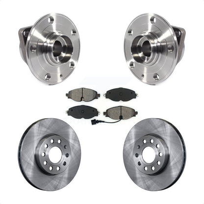 Hub Bearing Brake Rotor Pads Front Kit For Volkswagen Jetta Taos Golf SportWagen