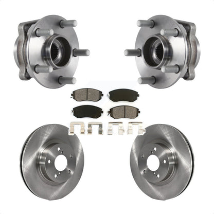 Hub Bearing Assembly Disc Brake Rotors And Pads Front Kit For Subaru Impreza