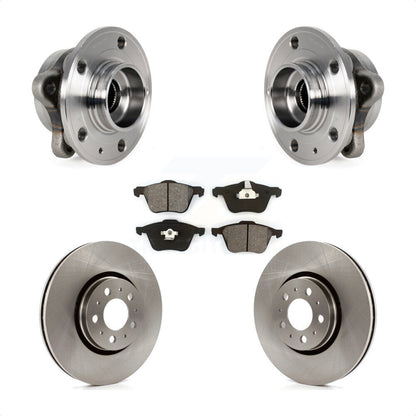 Hub Bearing Assembly Disc Brake Rotors And Pads Front Kit For Volvo XC90