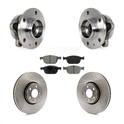 Hub Bearing Assembly Disc Brake Rotors And Pads Front Kit For Volvo XC90
